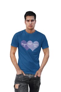 Gemini, Aquarius, Intellectual couple(Blue T) - Printed Zodiac Sign Tshirts - Made especially for astrology lovers people