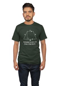 Quadrilateral (Green T)- Clothes for Mathematics Lover - Suitable for Math Lover Person - Foremost Gifting Material for Your Friends, Teachers, and Close Ones