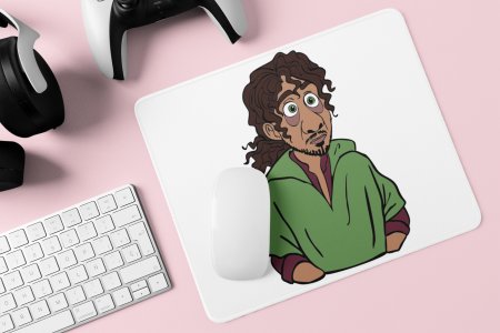 Brown hair man - Printed animated Mousepad for animation lovers