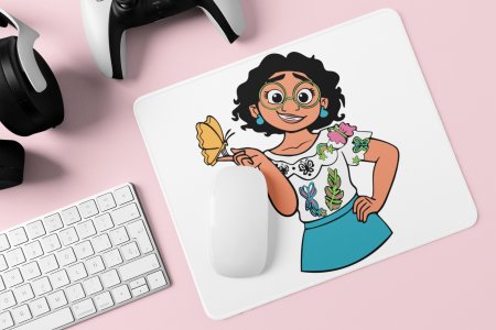 Mirabel with butterfly - Printed animated Mousepad for animation lovers