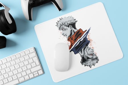 Jututsu facing up and down- Printed animated Mousepad for animation lovers