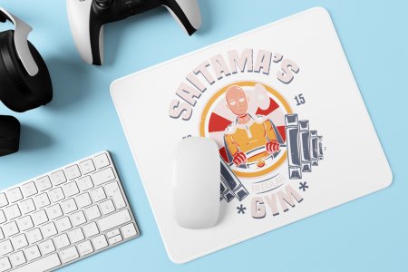 One punch man sitting- Printed animated Mousepad for animation lovers