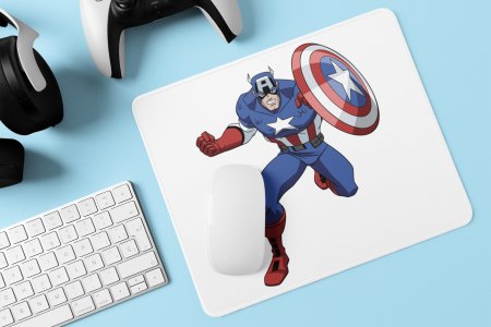 Captain america angry- Printed animated Mousepad for animation lovers
