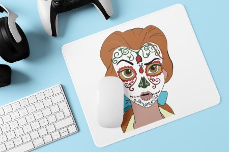 Belle designed face- Printed animated Mousepad for animation lovers