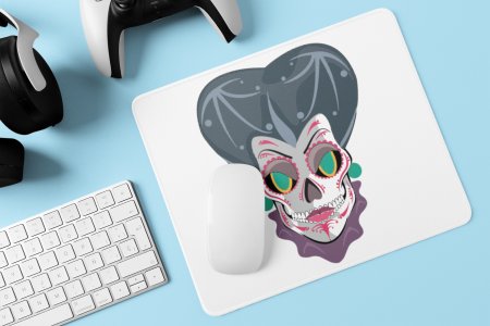 Yzma sugar skull print- Printed animated Mousepad for animation lovers