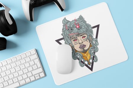 Wolf woman- Printed animated Mousepad for animation lovers