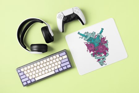 Roses and ribbons- Printed animated Mousepad for animation lovers