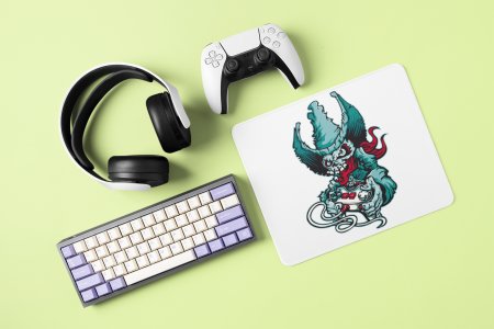Green devil - Printed animated Mousepad for animation lovers