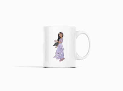 Isabela - animation themed printed ceramic white coffee and tea mugs/ cups for animation lovers