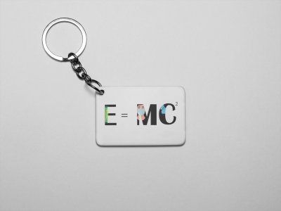 E=MC2 -Printed Acrylic Keychain (Pack Of 2)