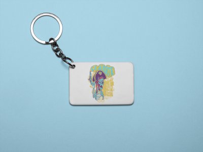 Bla bla bla bla bla - Printed acrylic animated Keychain(Pack Of 2)