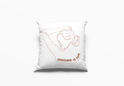 Existance is pain-Printed Pillow Covers For (Pack Of Two)