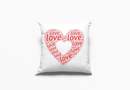 Love Hearts -Printed Pillow Covers For (Pack Of Two)