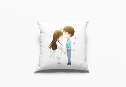 Lovely Couple -Printed Pillow Covers For (Pack Of Two)