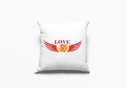 Hearts with Wings -Printed Pillow Covers For (Pack Of Two)