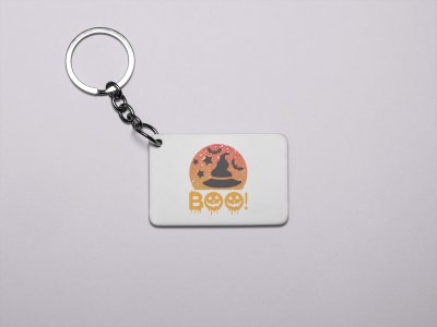 BOO-Witch Hat-Printed Acrylic Keychains(Pack Of 2)