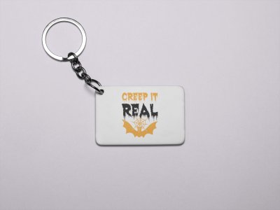 Creep it real Spider Web-Printed Acrylic Keychains(Pack Of 2)