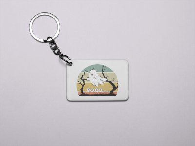 BOO.....-Flying Ghost-Printed Acrylic Keychains(Pack Of 2)
