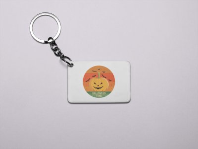Halloween time-Scary Pumpkin-Printed Acrylic Keychains(Pack Of 2)