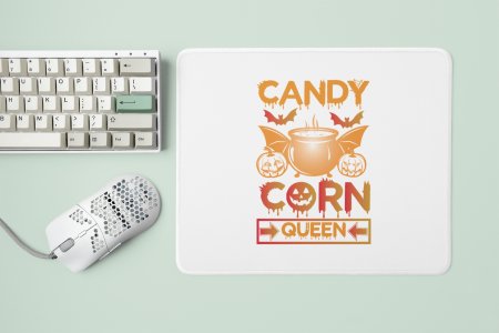 Candy Corn Queen -Haunted House -Halloween Theme Mousepads