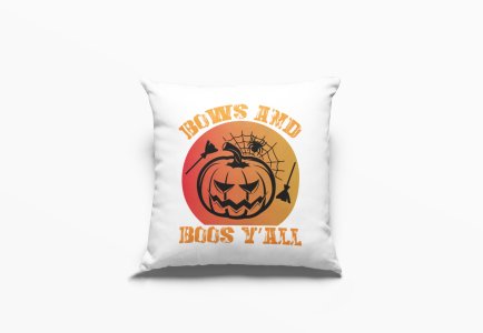 Bows and -Halloween Theme Pillow Covers (Pack Of 2)