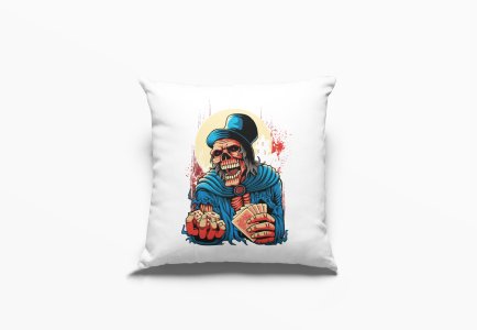 Skull With Hat-Printed Pillow Covers(Pack Of 2)