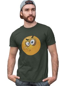 Angry Emoji T-shirt (Green) - Clothes for Emoji Lovers - Suitable for Fun Events - Foremost Gifting Material for Your Friends and Close Ones