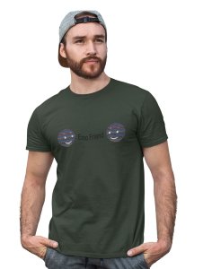 Emo Friend Emoji Printed T-shirt (Green) - Clothes for Emoji Lovers - Suitable for Fun Events - Foremost Gifting Material for Your Friends and Close Ones