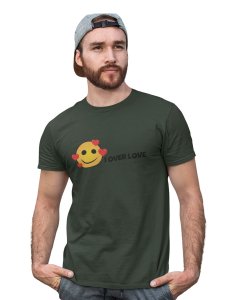 I Over Love Emoji T-shirt (Green) - Clothes for Emoji Lovers - Suitable for Fun Events - Foremost Gifting Material for Your Friends and Close Ones