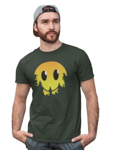 Dissappearing Emoji T-shirt (Green) - Clothes for Emoji Lovers -Foremost Gifting Material for Your Friends and Close Ones