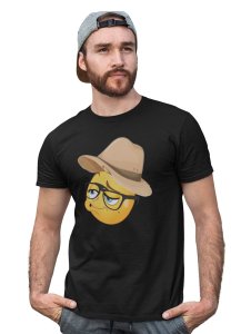 Pouting Emoji with Hat Printed T-shirt - Clothes for Emoji Lovers - Suitable for Fun Events - Foremost Gifting Material for Your Friends and Close Ones