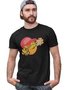 Puffing Weed Emoji Printed T-shirt - Clothes for Emoji Lovers - Suitable for Fun Events - Foremost Gifting Material for Your Friends and Close Ones