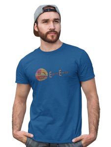 Ethnic Emoji with Patterns Printed T-shirt (Blue) - Clothes for Emoji Lovers - Suitable for Fun Events - Foremost Gifting Material for Your Friends and Close Ones