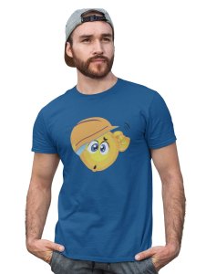 Engineer Emoji T-shirt (Blue) - Clothes for Emoji Lovers - Suitable for Fun Events - Foremost Gifting Material for Your Friends and Close Ones