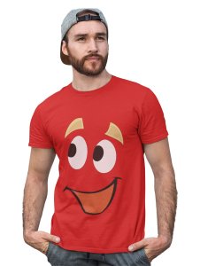 Happy Emoji T-shirt (Red) - Clothes for Emoji Lovers - Foremost Gifting Material for Your Friends and Close Ones