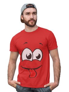 Baby Tongue Emoji T-shirt (Red) - Clothes for Emoji Lovers - Foremost Gifting Material for Your Friends and Close Ones