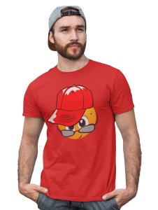 Peek a Boo Emoji T-shirt (Red) - Clothes for Emoji Lovers - Foremost Gifting Material for Your Friends and Close Ones