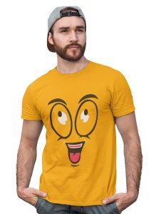 Big Eye Emoji T-shirt (Yellow) - Clothes for Emoji Lovers - Suitable for Fun Events - Foremost Gifting Material for Your Friends and Close Ones