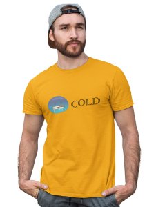 Shivering Cold Emoji T-shirt (Yellow) - Clothes for Emoji Lovers - Suitable for Fun Events - Foremost Gifting Material for Your Friends and Close Ones
