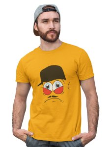 Charlie Chaplin Emoji T-shirt (Yellow) - Clothes for Emoji Lovers - Suitable for Fun Events - Foremost Gifting Material for Your Friends and Close Ones