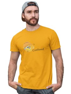 Engineer Confused Emoji T-shirt (Yellow) - Clothes for Emoji Lovers - Suitable for Fun Events - Foremost Gifting Material for Your Friends and Close Ones
