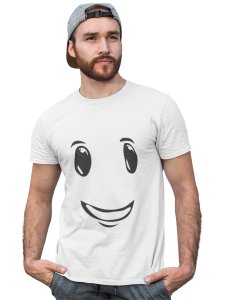 Without Nose Emoji T-shirt (White) - Clothes for Emoji Lovers -Foremost Gifting Material for Your Friends and Close Ones