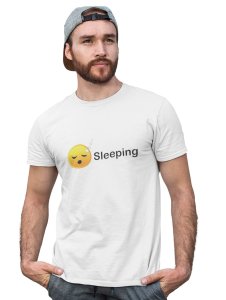 Sleeping Emoji T-shirt (White) - Clothes for Emoji Lovers -Foremost Gifting Material for Your Friends and Close Ones