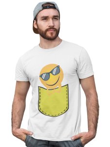 Chilling Emoji T-shirt (White) - Clothes for Emoji Lovers -Foremost Gifting Material for Your Friends and Close Ones