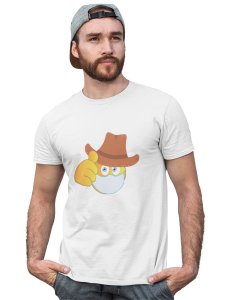 Mask is Compulsory Emoji T-shirt (White) - Clothes for Emoji Lovers -Foremost Gifting Material for Your Friends and Close Ones