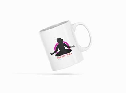 Meditation Is The Best Yoga Text - Printed Coffee Mugs For Yoga Lovers