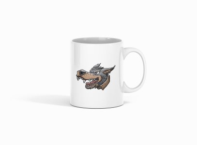 Angry fox - animation themed printed ceramic white coffee and tea mugs/ cups for animation lovers
