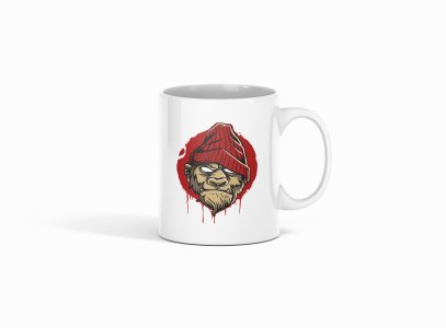 Brown bear- animation themed printed ceramic white coffee and tea mugs/ cups for animation lovers