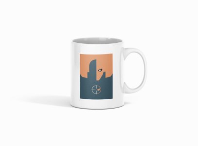 Deathstroke - animation themed printed ceramic white coffee and tea mugs/ cups for animation lovers