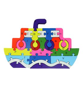 Ship based wooden multicolour puzzle game/ riddle game set specially made for kids